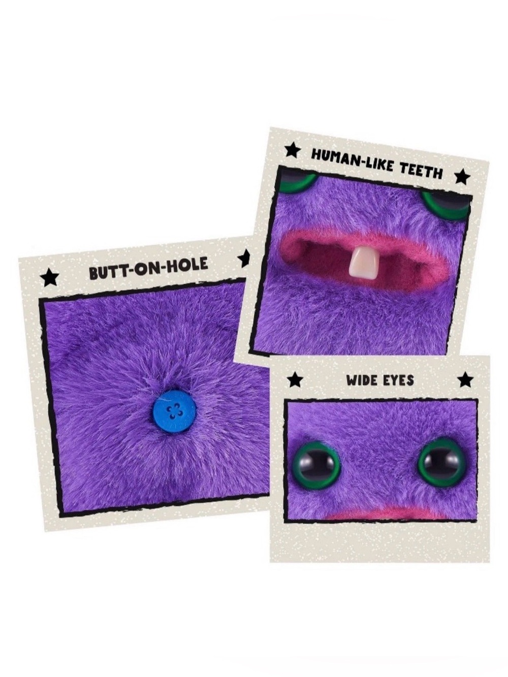 NIB Zuru Fuggler Baby Fuggs Series 4 - Mr. Needles Purple Mini Plush - Picture 4 of 5